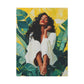 It's A Beautiful Day Afrocentric Black Woman Abstract Art Canvas Wall Print