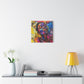 Beautiful and At Peace Afrocentric Black Woman Art Canvas