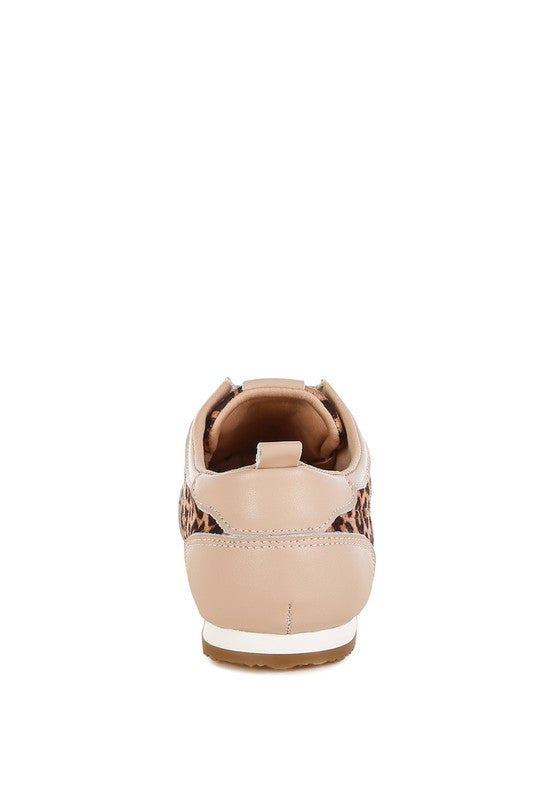 Narati Leopard Print Real Leather Sneakers - Xtreme Shopper