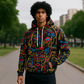 Face to Face Abstract Art Unisex Pullover Hoodie Sweatshirt