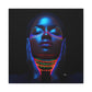 My Future Is Brighter Than The Darkness Black Woman Art Canvas Wall Print