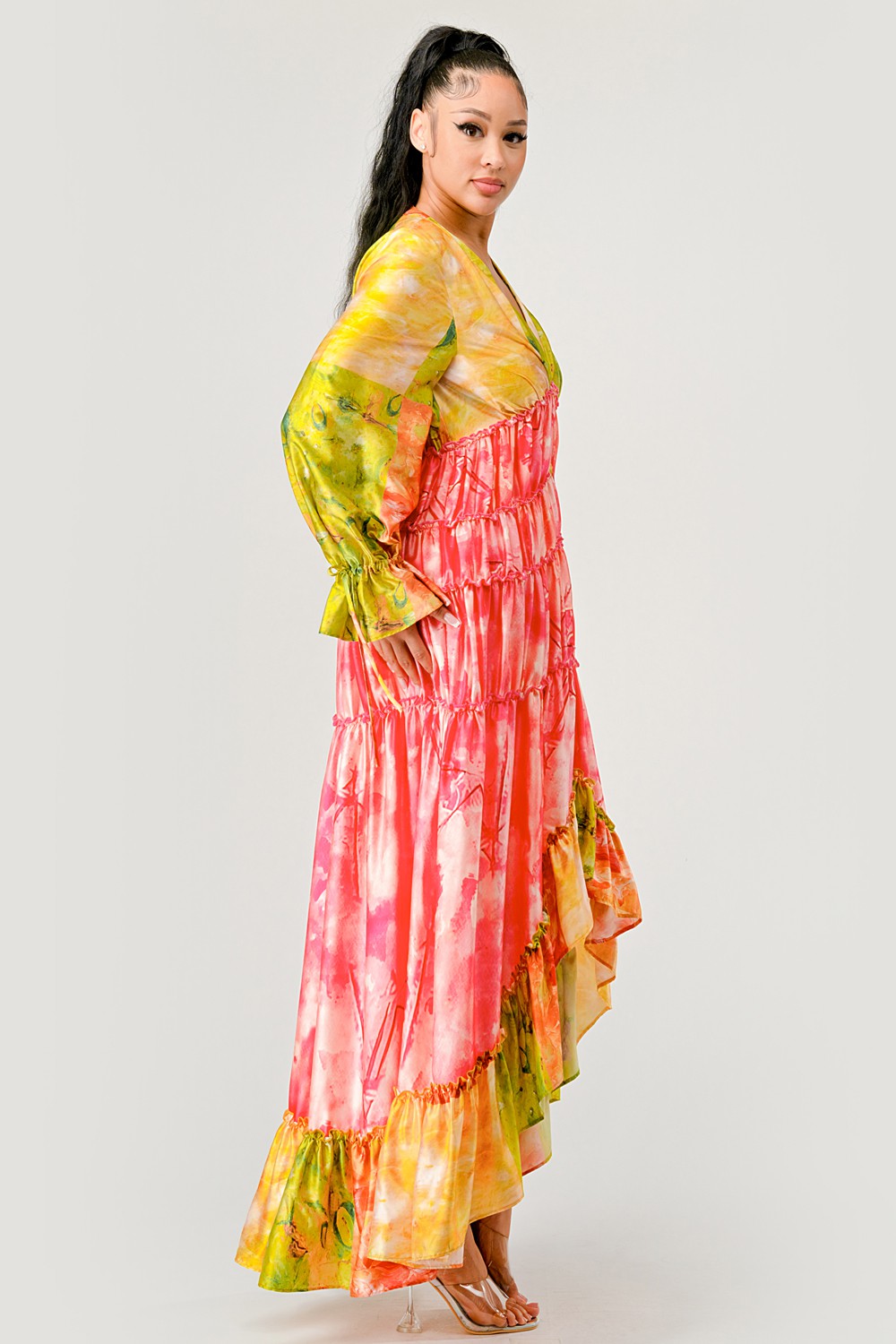 Boho Festival Sunset Breeze Tiered Maxi Dress