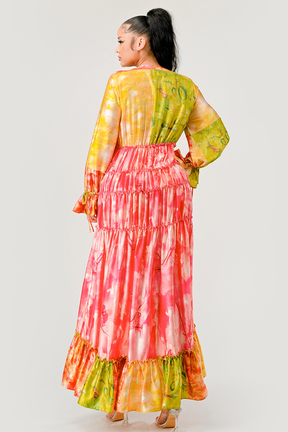 Boho Festival Sunset Breeze Tiered Maxi Dress
