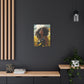 Stop And Smell The Flowers Afrocentric Black Woman Inspirational Message Artwork Canvas Wall Print