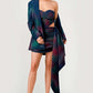 Elegance in Twilight 3-Piece Evening Wear Dress and Top Ensemble