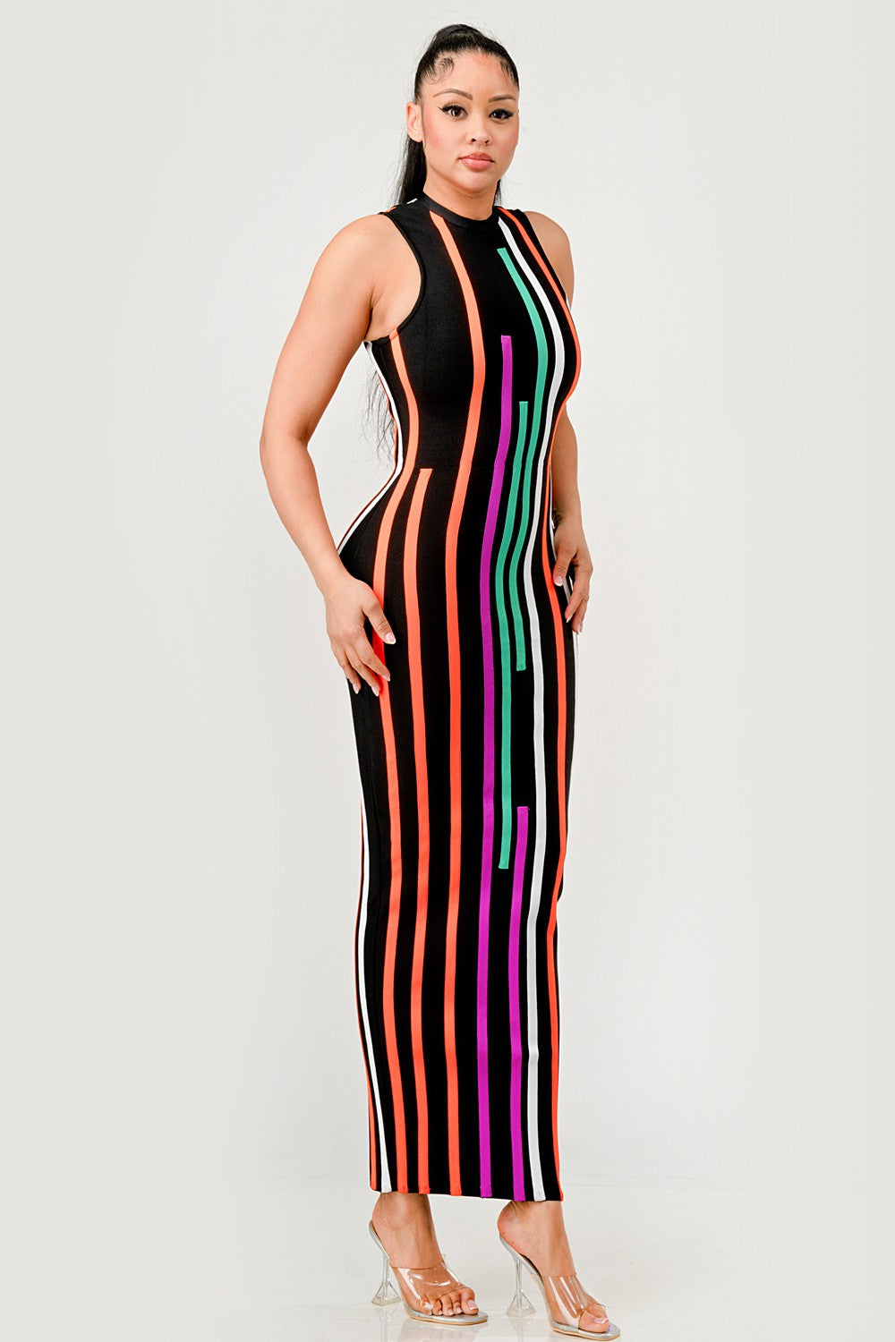 Sunset Boulevard Bodycon Maxi Dress