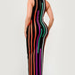 Sunset Boulevard Bodycon Maxi Dress