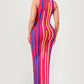 Sunset Boulevard Bodycon Maxi Dress