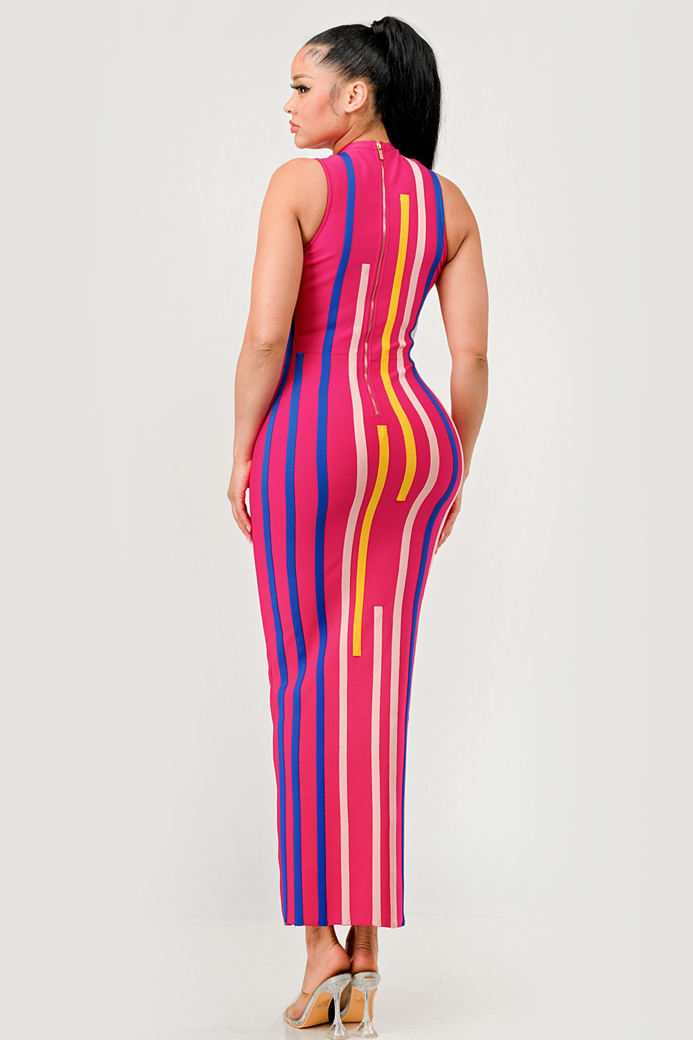 Sunset Boulevard Bodycon Maxi Dress