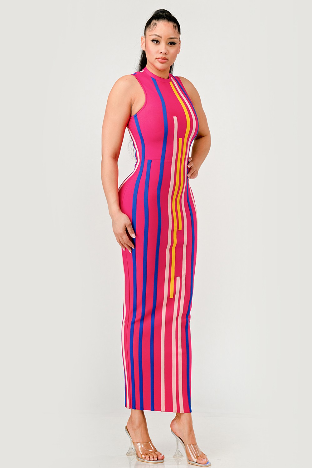 Sunset Boulevard Bodycon Maxi Dress