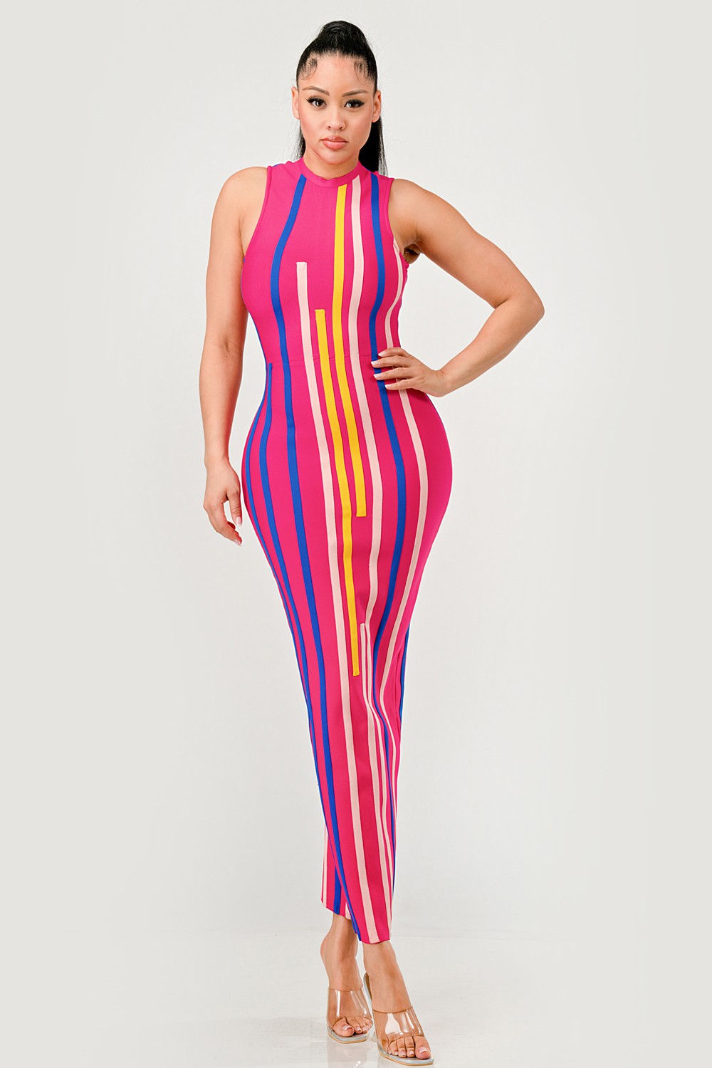 Sunset Boulevard Bodycon Maxi Dress