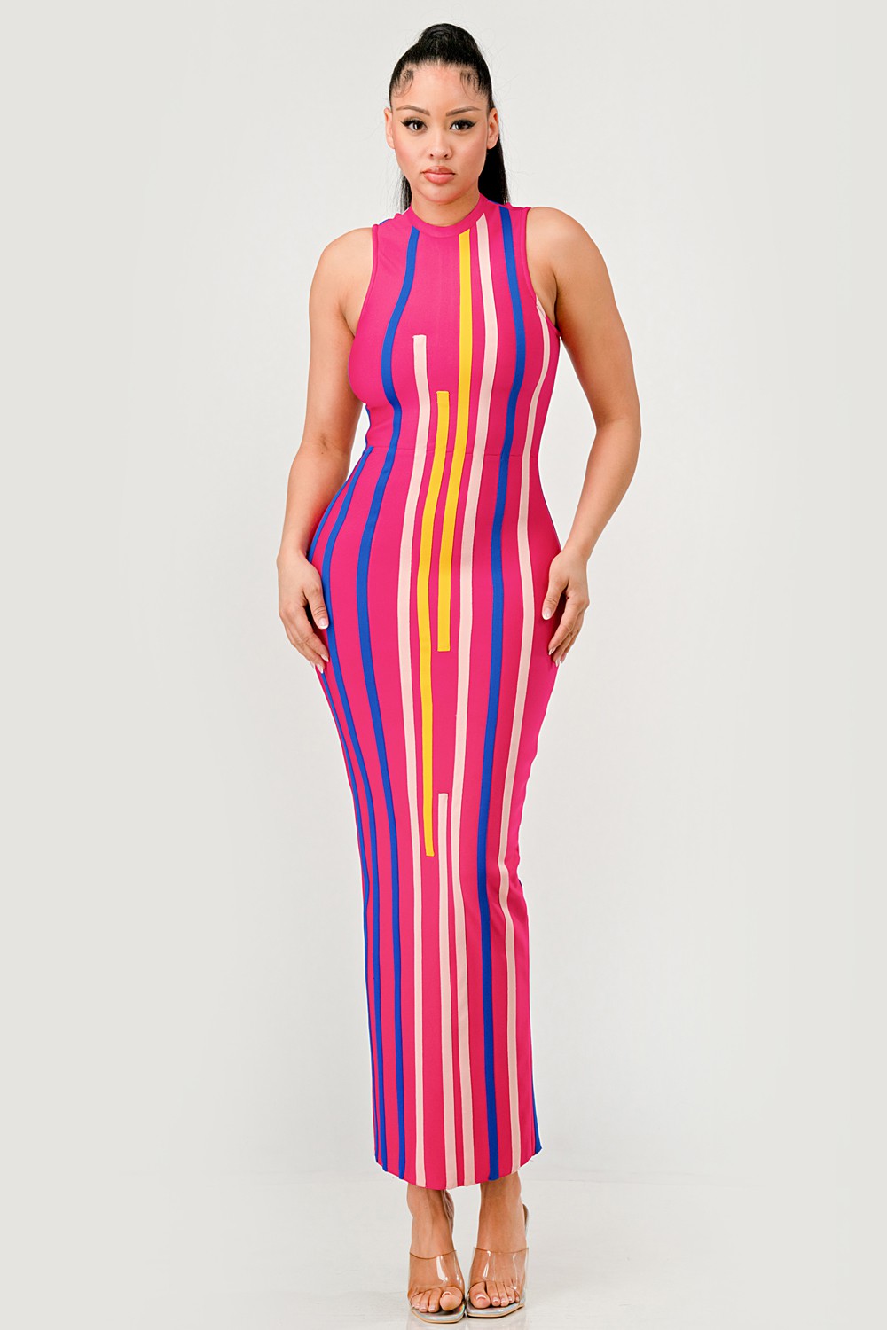 Sunset Boulevard Bodycon Maxi Dress