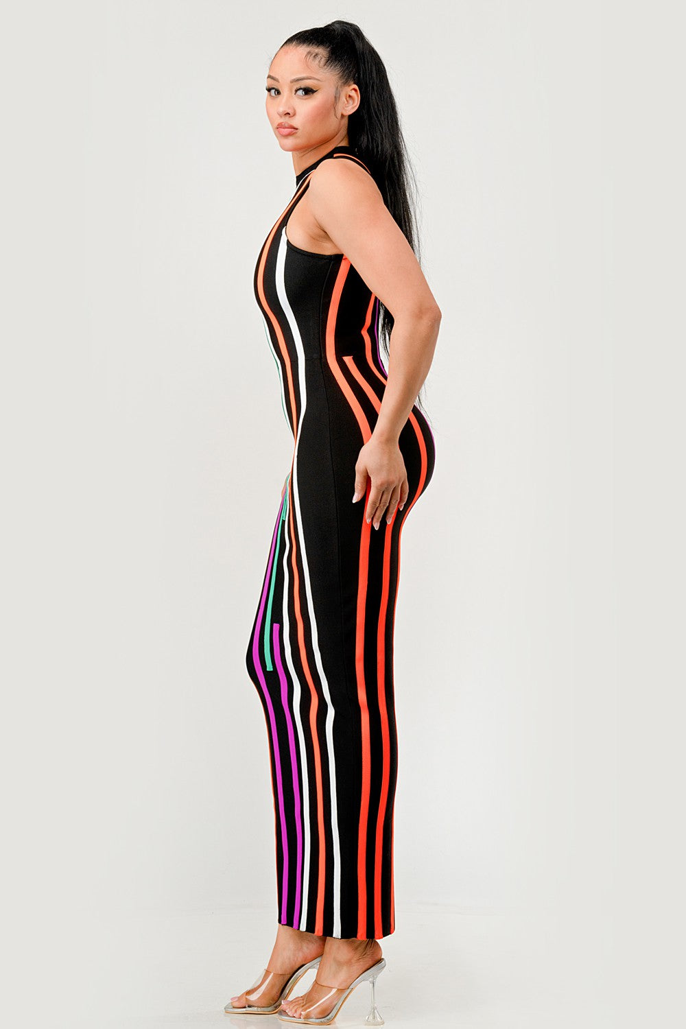 Sunset Boulevard Bodycon Maxi Dress