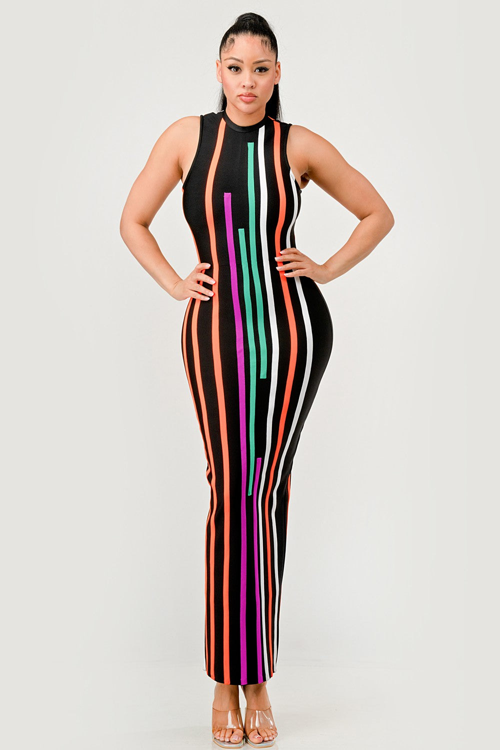 Sunset Boulevard Bodycon Maxi Dress