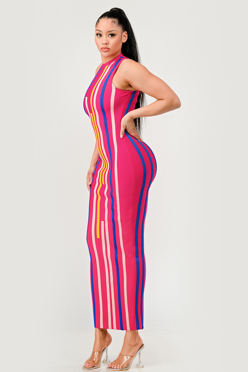 Sunset Boulevard Bodycon Maxi Dress