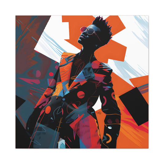 Fashion Is King Afrocentric Black Art Canvas Wall Print