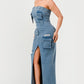 Urban Chic Denim Maxi Gown