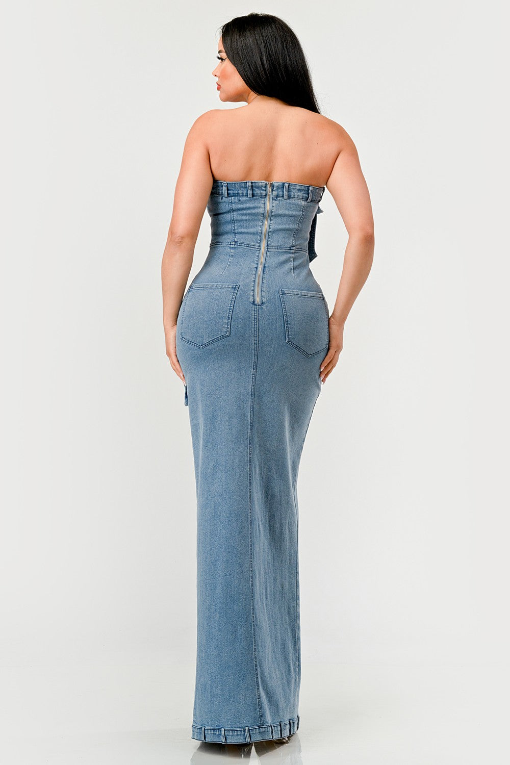 Urban Chic Denim Maxi Gown