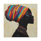 Regal Thoughts Afrocentric Black Woman Art Canvas Wall Print