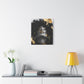 Gold Is My Passion Afrocentric Black Woman Abstract Art Canvas Wall Print