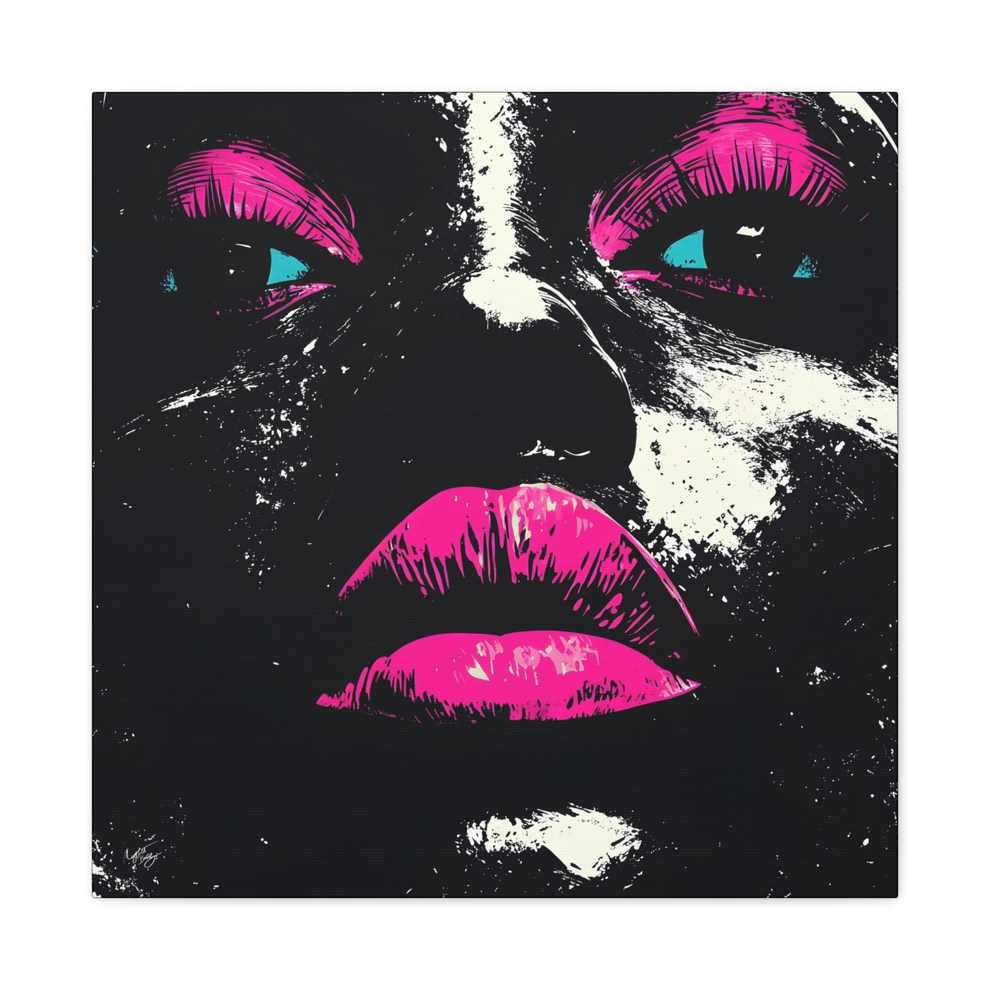 Anticipation Black Woman Art Canvas Wall Print