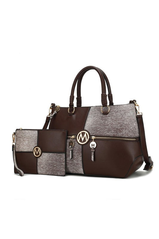 MKF Maji Women's Satchel Bag & Wristlet by Mia K - Xtreme Shopper