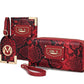 MKF Darla Faux Leather Reptile Embossed Wallet Travel Gift Set by Mia K - Xtreme Shopper