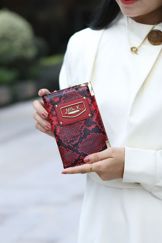 MKF Darla Faux Leather Reptile Embossed Wallet Travel Gift Set by Mia K - Xtreme Shopper