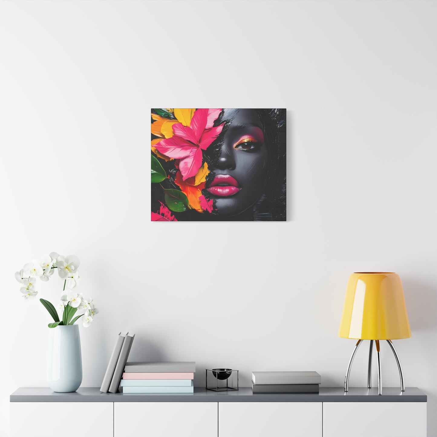 Everything is Beautiful Afrocentric Black Woman Art Canvas Wall Print