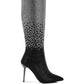 Orymple Shiny Rhinestone Studded Calf Boots - Xtreme Shopper