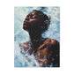 Refreshed Afrocentric Black Woman Art Canvas Wall Print