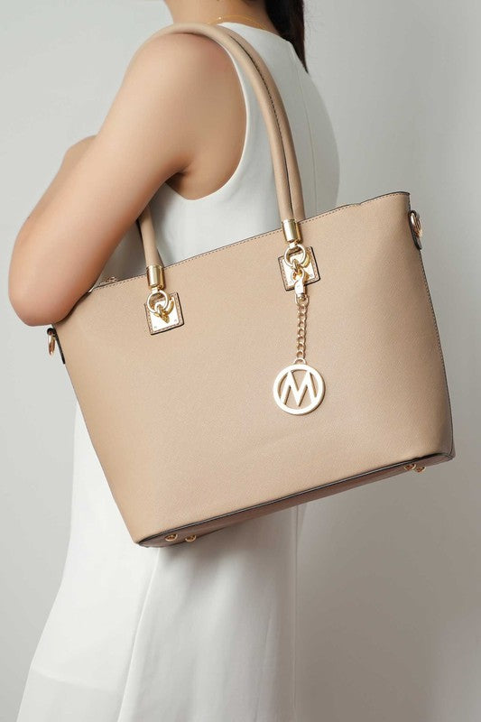 MKF Vanessa Vegan Leather Tote & Wallet Set by Mia K - Xtreme Shopper