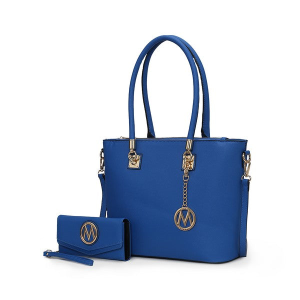 MKF Vanessa Vegan Leather Tote & Wallet Set by Mia K - Xtreme Shopper