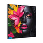 Everything is Beautiful Afrocentric Black Woman Art Canvas Wall Print
