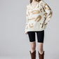 Plus Fuzzy Mohair Jacquard V-Neck Leopard Sweater - Xtreme Shopper