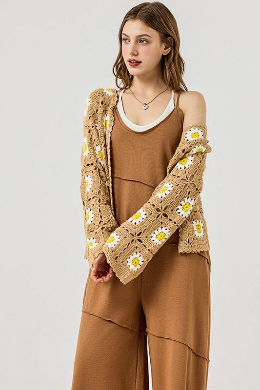 Plus Keyhole back Wide Leg Raw Edge Jumpsuit - Xtreme Shopper