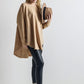 Boho Comfy Oversized Round Side Slit Contrast Tunic Top - Xtreme Shopper
