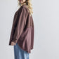 Plus Size Boho Comfy Oversized Round Side Slit Contrast Top - Xtreme Shopper