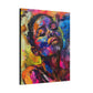 Beautiful and At Peace Afrocentric Black Woman Art Canvas