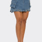 Trendy Utility Denim Maxi Skirt