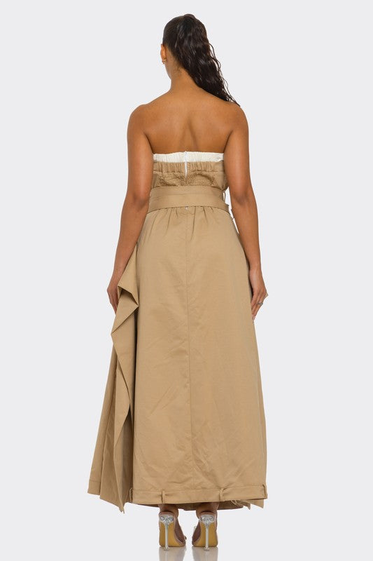 Chic Reinvented Trench Maxi Dress - Xtreme Shopper