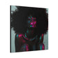 Sometimes It's A Little Hot Afrocentric Black Woman Art Canvas Wall Print