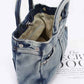 Washed Denim Top Handle Convertible Crossbody Bag - Xtreme Shopper