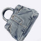 Washed Denim Top Handle Convertible Crossbody Bag - Xtreme Shopper
