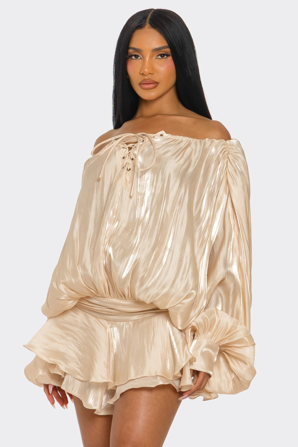 Trendy Champagne Dream Romper