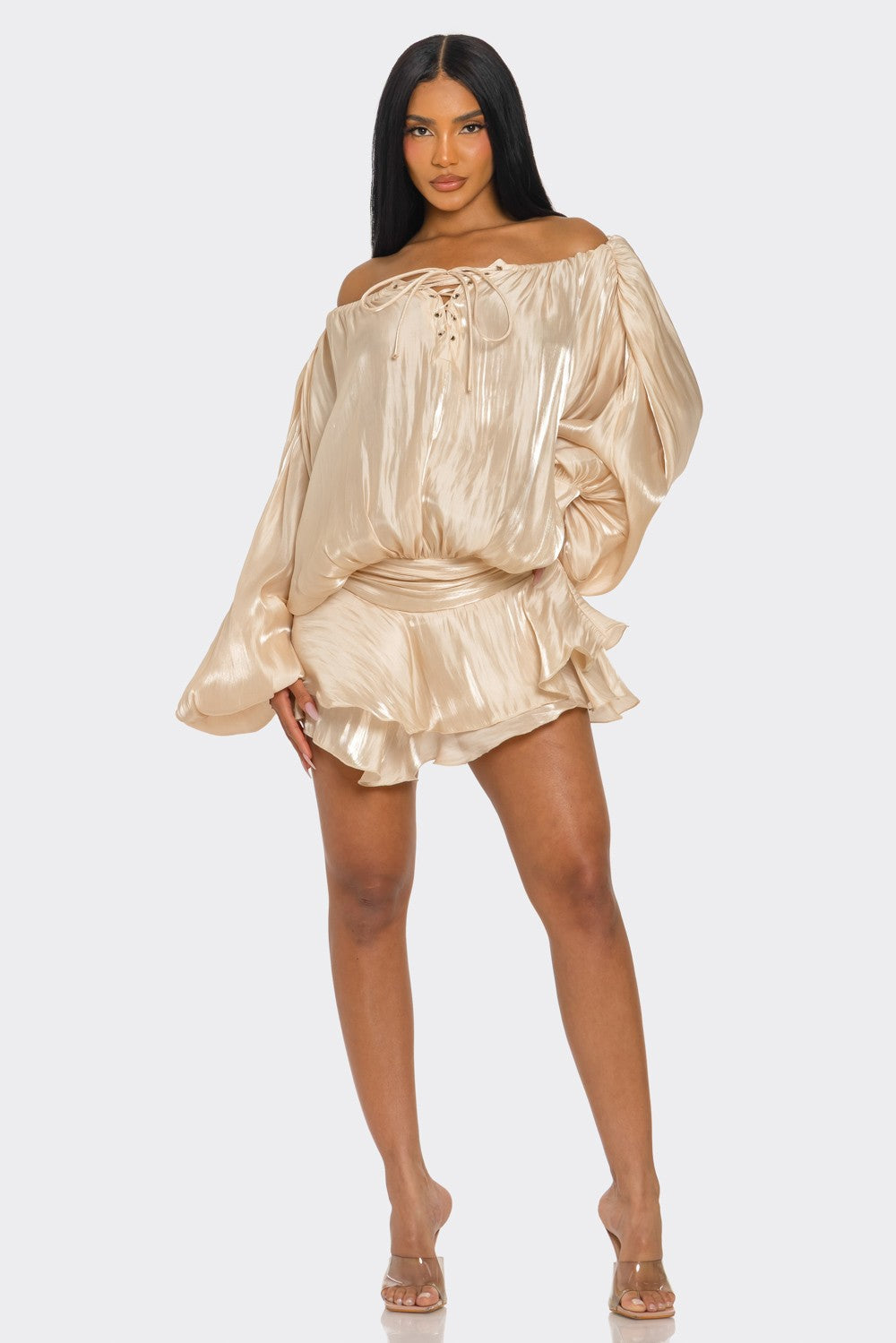 Trendy Champagne Dream Romper