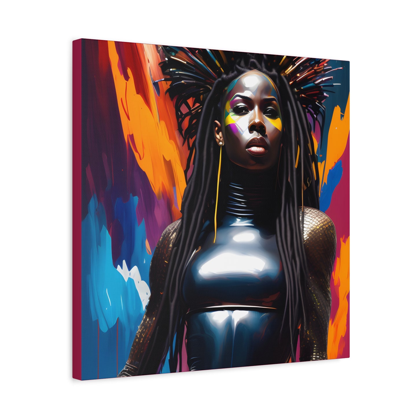 You Can't Take My Crown Abstract Black Woman Artwork Canvas Wall Print - Xtreme Shopper