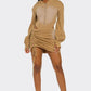 Sexy Bodycon Clubwear Sandstorm Flex 2-Piece Hoodie Bodysuit Set - Xtreme Shopper