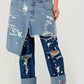 Trendy Streetwear Double-Layer Destroyed Denim Jeans - Xtreme Shopper