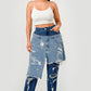 Trendy Streetwear Double-Layer Destroyed Denim Jeans - Xtreme Shopper